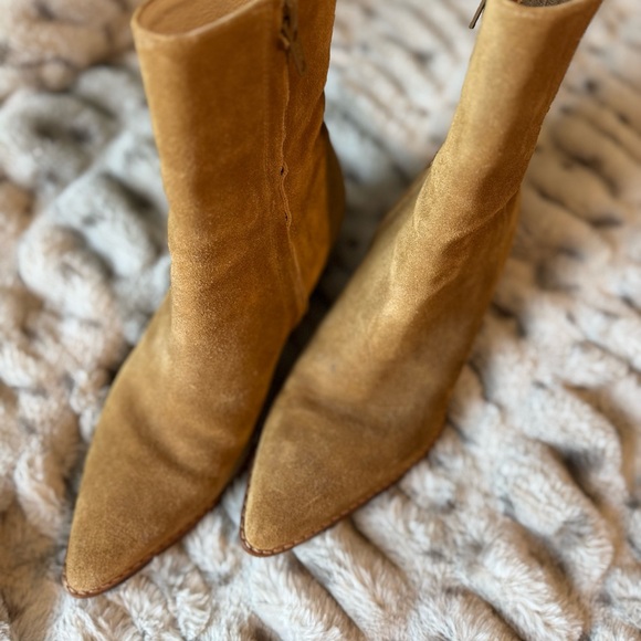 Tan Suede Ankle Boots free people - Picture 3 of 5